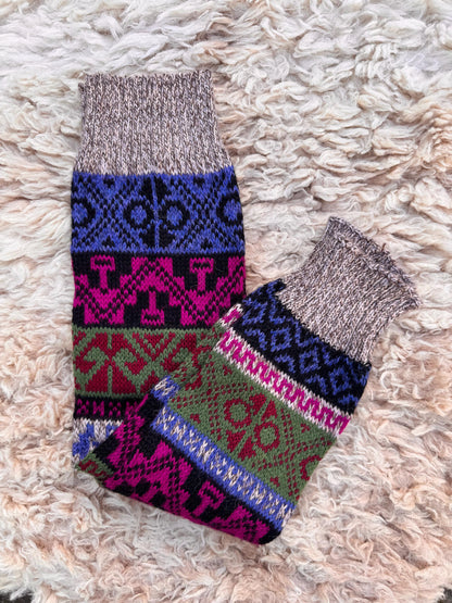 Andean Fair Isle Alpaca Leg Warmers, photo 9