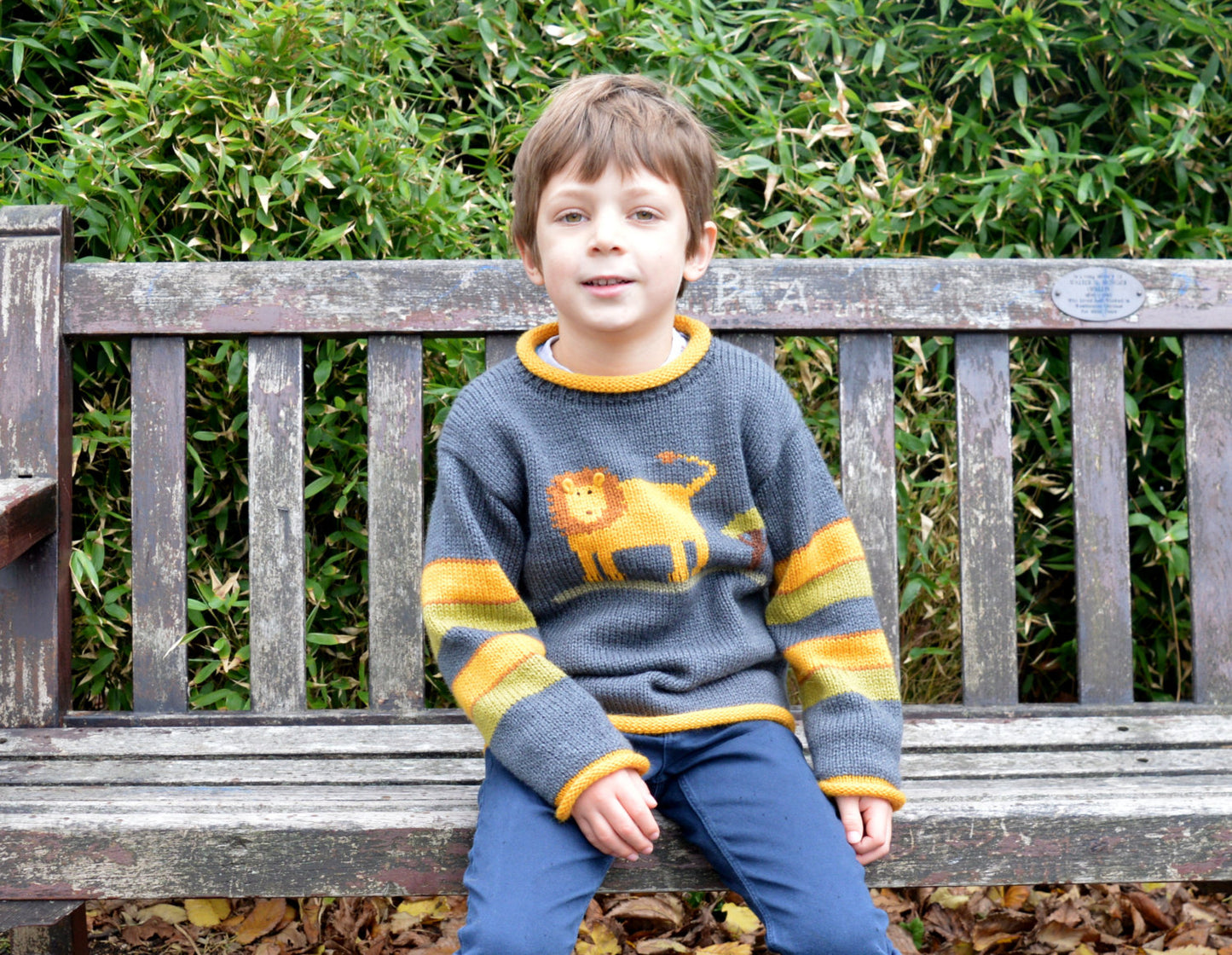 Toddler knit Jumper, Lion motif Sweater, Alpaca Sweater, Knitted boy jumper, Grey lion pullover, Wool boy jumper, Gift for boys