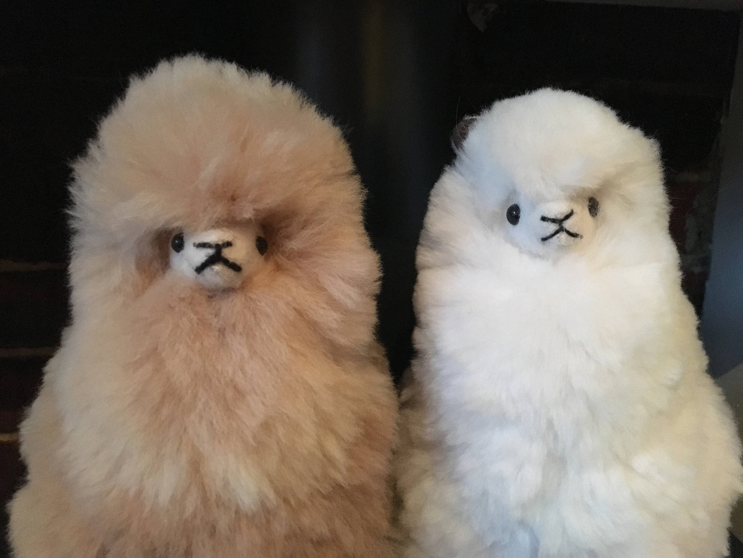 Alpaca cuddle Ornament, Alpaca ornament perfect for birthday or Christmas present made of alpaca wool fur