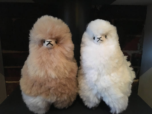 Alpaca cuddle Ornament, Alpaca ornament perfect for birthday or Christmas present made of alpaca wool fur