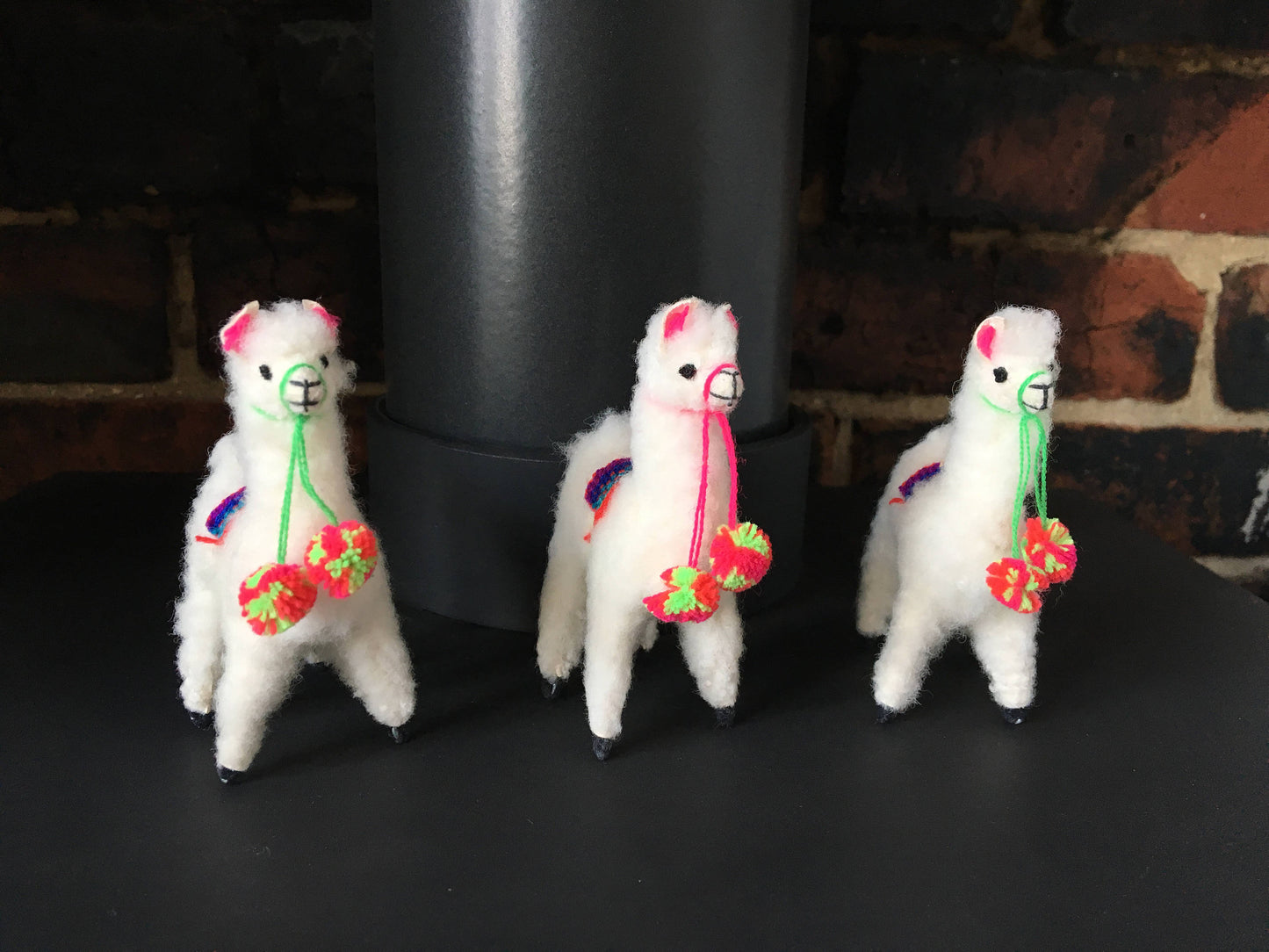 Llama  Toy/Ornament, perfect for birthday or Christmas present made of alpaca wool fur