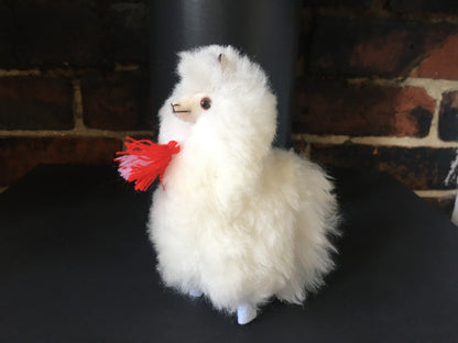 Llama Toy/Ornament, Alpaca ornament perfect for birthday or Christmas present made of alpaca wool fur