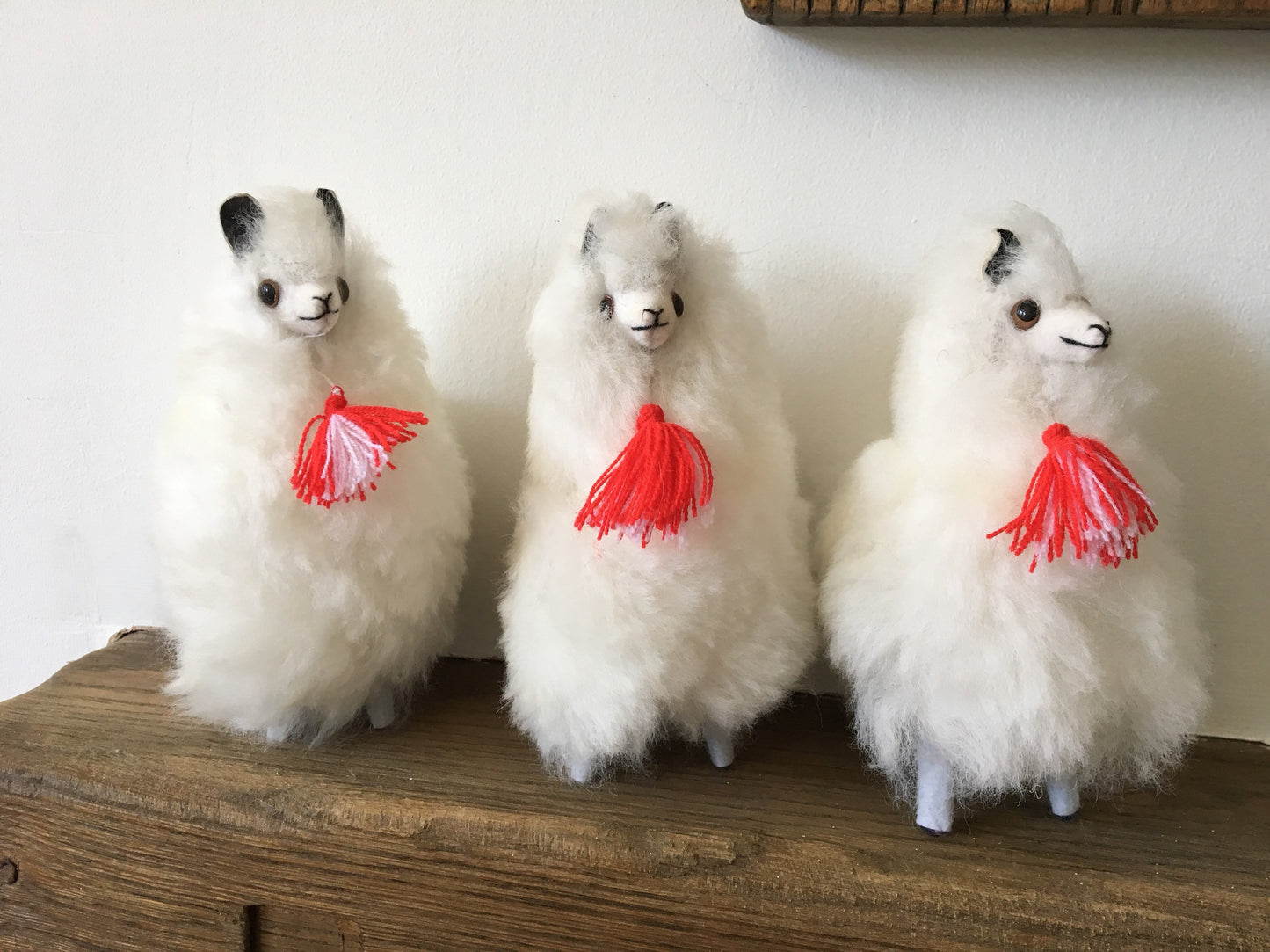 Llama Toy/Ornament, Alpaca ornament perfect for birthday or Christmas present made of alpaca wool fur