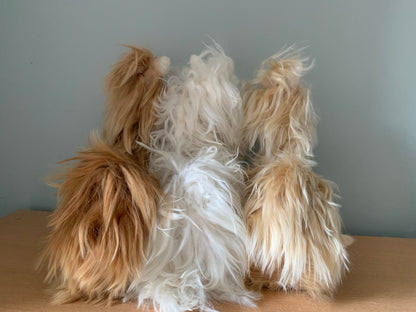 Llama suri cuddle Ornament, Alpaca ornament perfect for birthday or Christmas present made of alpaca wool fur